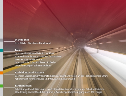 Artikel:  Oberleitung im Gotthard-Basistunnel – Zwischenprüfbescheinigung nach TSI Energie